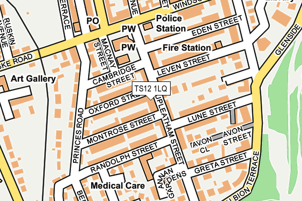 TS12 1LQ map - OS OpenMap – Local (Ordnance Survey) TS12 1LQ map - OS OpenMap – Local (Ordnance Survey)