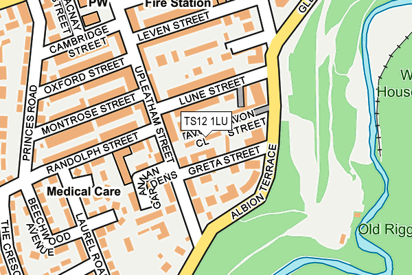 TS12 1LU map - OS OpenMap – Local (Ordnance Survey) TS12 1LU map - OS OpenMap – Local (Ordnance Survey)