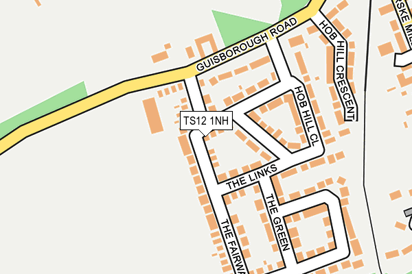 TS12 1NH map - OS OpenMap – Local (Ordnance Survey) TS12 1NH map - OS OpenMap – Local (Ordnance Survey)