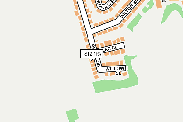 TS12 1PA map - OS OpenMap – Local (Ordnance Survey) TS12 1PA map - OS OpenMap – Local (Ordnance Survey)