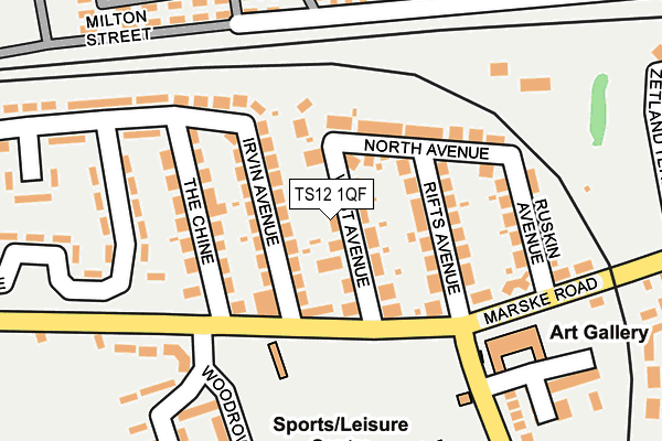 TS12 1QF map - OS OpenMap – Local (Ordnance Survey) TS12 1QF map - OS OpenMap – Local (Ordnance Survey)
