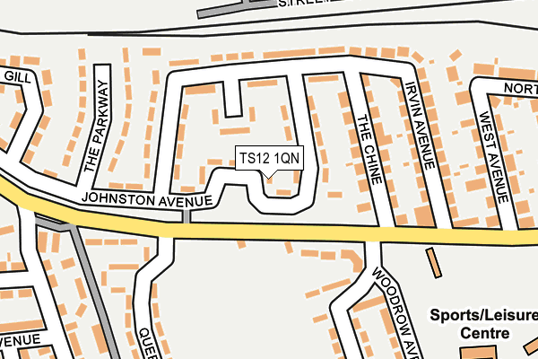 TS12 1QN map - OS OpenMap – Local (Ordnance Survey) TS12 1QN map - OS OpenMap – Local (Ordnance Survey)