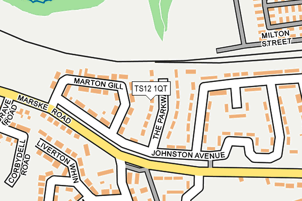 TS12 1QT map - OS OpenMap – Local (Ordnance Survey) TS12 1QT map - OS OpenMap – Local (Ordnance Survey)