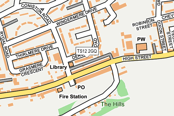 TS12 2GQ map - OS OpenMap – Local (Ordnance Survey) TS12 2GQ map - OS OpenMap – Local (Ordnance Survey)