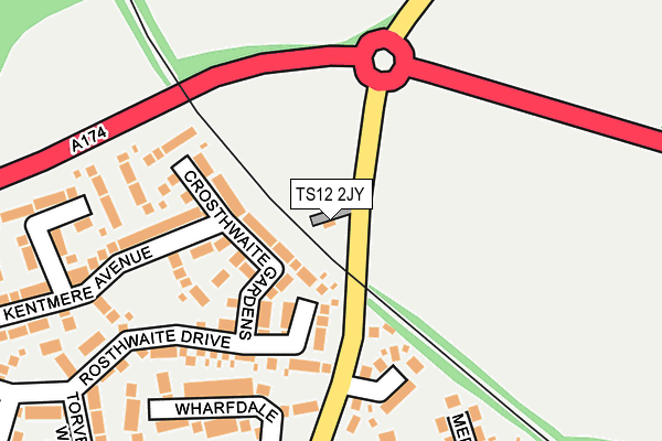 TS12 2JY map - OS OpenMap – Local (Ordnance Survey) TS12 2JY map - OS OpenMap – Local (Ordnance Survey)