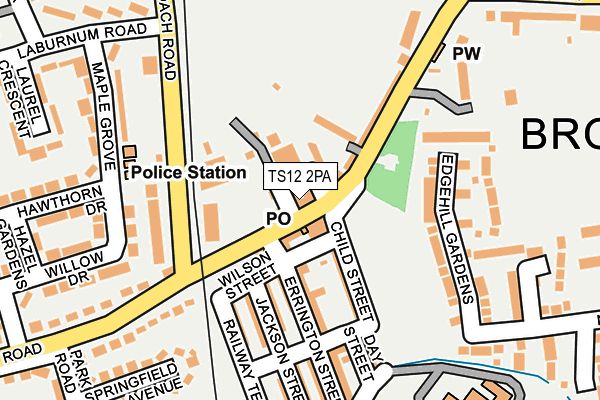 TS12 2PA map - OS OpenMap – Local (Ordnance Survey) TS12 2PA map - OS OpenMap – Local (Ordnance Survey)