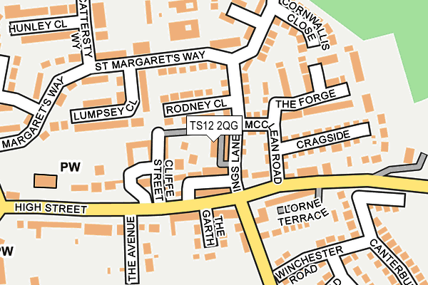 TS12 2QG map - OS OpenMap – Local (Ordnance Survey) TS12 2QG map - OS OpenMap – Local (Ordnance Survey)