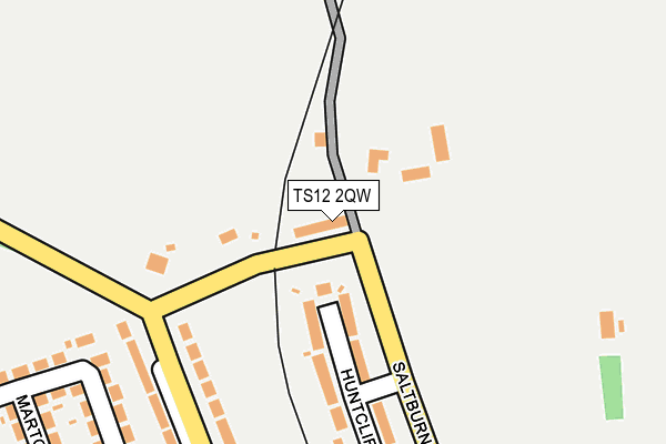 TS12 2QW map - OS OpenMap – Local (Ordnance Survey) TS12 2QW map - OS OpenMap – Local (Ordnance Survey)