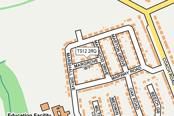 TS12 2RQ map - OS OpenMap – Local (Ordnance Survey) TS12 2RQ map - OS OpenMap – Local (Ordnance Survey)