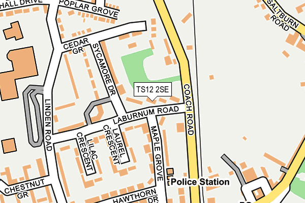 TS12 2SE map - OS OpenMap – Local (Ordnance Survey) TS12 2SE map - OS OpenMap – Local (Ordnance Survey)