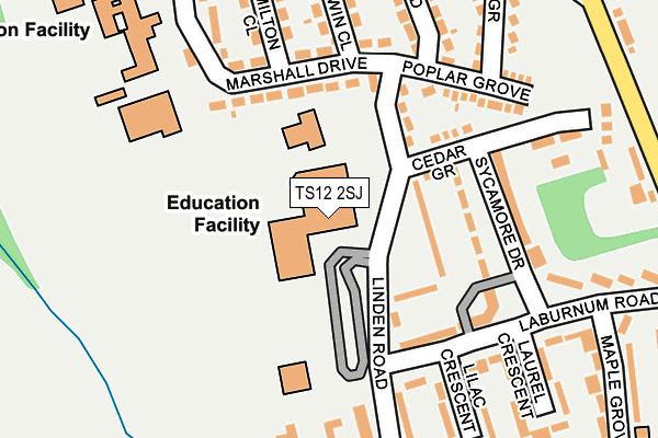 TS12 2SJ map - OS OpenMap – Local (Ordnance Survey) TS12 2SJ map - OS OpenMap – Local (Ordnance Survey)