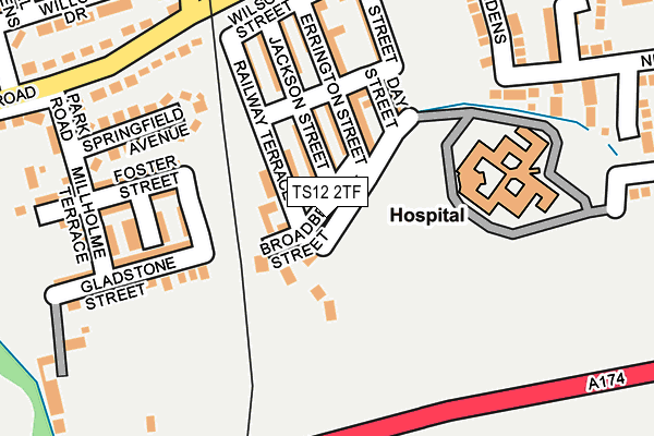 TS12 2TF map - OS OpenMap – Local (Ordnance Survey) TS12 2TF map - OS OpenMap – Local (Ordnance Survey)
