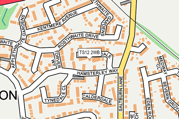TS12 2WB map - OS OpenMap – Local (Ordnance Survey) TS12 2WB map - OS OpenMap – Local (Ordnance Survey)