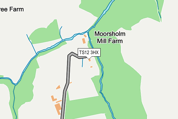 TS12 3HX map - OS OpenMap – Local (Ordnance Survey) TS12 3HX map - OS OpenMap – Local (Ordnance Survey)