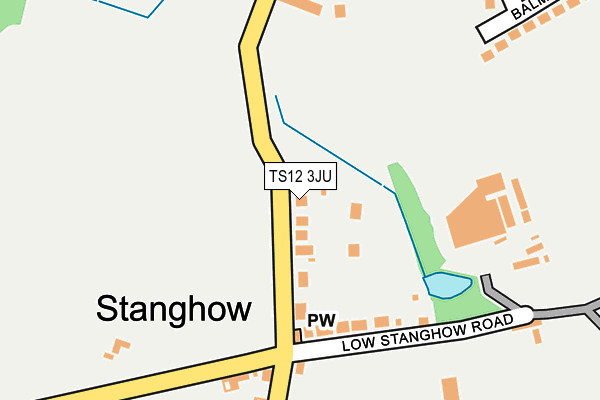 TS12 3JU map - OS OpenMap – Local (Ordnance Survey) TS12 3JU map - OS OpenMap – Local (Ordnance Survey)