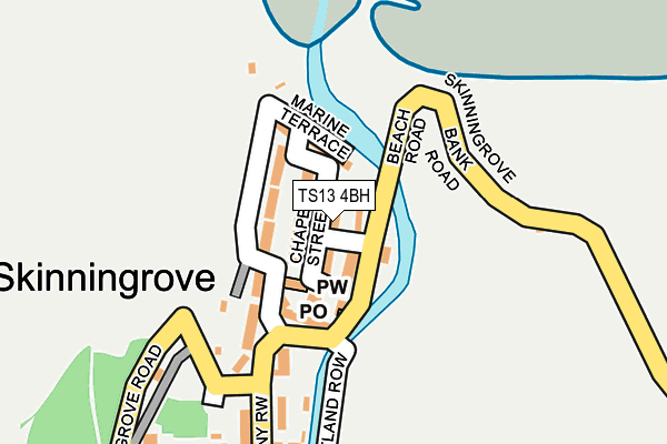 TS13 4BH map - OS OpenMap – Local (Ordnance Survey) TS13 4BH map - OS OpenMap – Local (Ordnance Survey)
