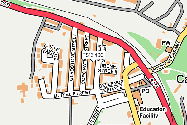 TS13 4DQ map - OS OpenMap – Local (Ordnance Survey) TS13 4DQ map - OS OpenMap – Local (Ordnance Survey)