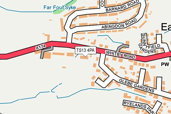 TS13 4PA map - OS OpenMap – Local (Ordnance Survey) TS13 4PA map - OS OpenMap – Local (Ordnance Survey)