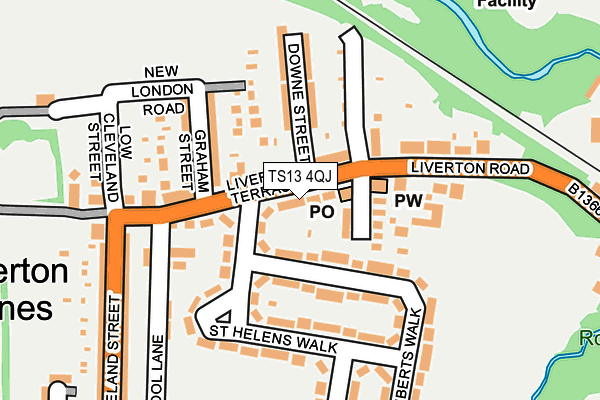 TS13 4QJ map - OS OpenMap – Local (Ordnance Survey) TS13 4QJ map - OS OpenMap – Local (Ordnance Survey)