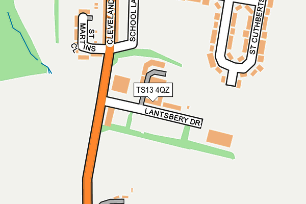 TS13 4QZ map - OS OpenMap – Local (Ordnance Survey) TS13 4QZ map - OS OpenMap – Local (Ordnance Survey)