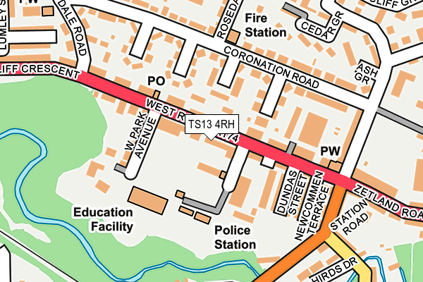 TS13 4RH map - OS OpenMap – Local (Ordnance Survey) TS13 4RH map - OS OpenMap – Local (Ordnance Survey)