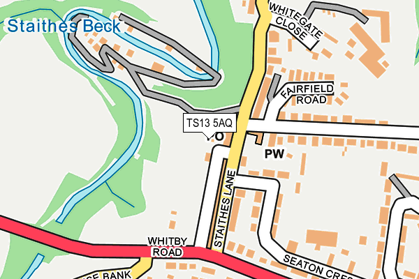 TS13 5AQ map - OS OpenMap – Local (Ordnance Survey) TS13 5AQ map - OS OpenMap – Local (Ordnance Survey)