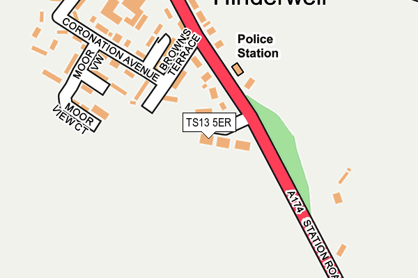 TS13 5ER map - OS OpenMap – Local (Ordnance Survey) TS13 5ER map - OS OpenMap – Local (Ordnance Survey)