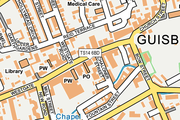 TS14 6BD map - OS OpenMap – Local (Ordnance Survey) TS14 6BD map - OS OpenMap – Local (Ordnance Survey)