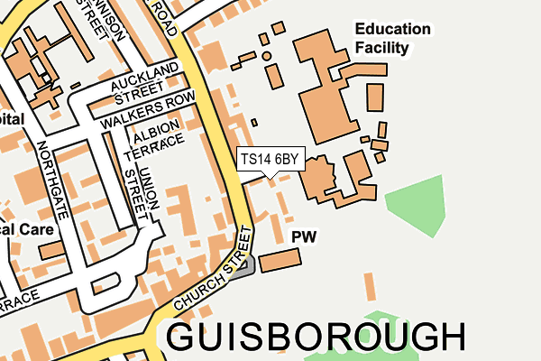 TS14 6BY map - OS OpenMap – Local (Ordnance Survey) TS14 6BY map - OS OpenMap – Local (Ordnance Survey)