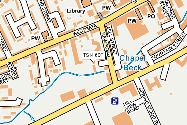 TS14 6DT map - OS OpenMap – Local (Ordnance Survey) TS14 6DT map - OS OpenMap – Local (Ordnance Survey)