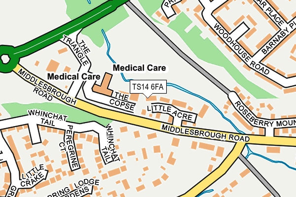 TS14 6FA map - OS OpenMap – Local (Ordnance Survey) TS14 6FA map - OS OpenMap – Local (Ordnance Survey)