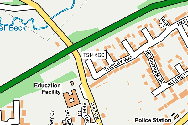 TS14 6GQ map - OS OpenMap – Local (Ordnance Survey) TS14 6GQ map - OS OpenMap – Local (Ordnance Survey)