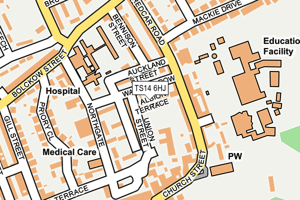 TS14 6HJ map - OS OpenMap – Local (Ordnance Survey) TS14 6HJ map - OS OpenMap – Local (Ordnance Survey)