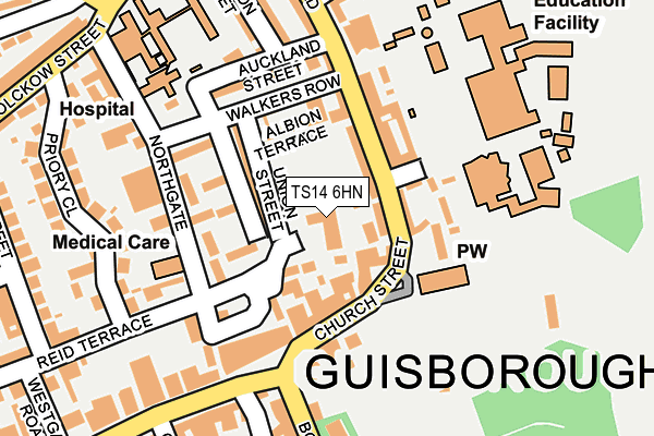 TS14 6HN map - OS OpenMap – Local (Ordnance Survey) TS14 6HN map - OS OpenMap – Local (Ordnance Survey)