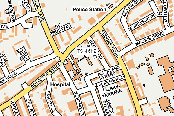 TS14 6HZ map - OS OpenMap – Local (Ordnance Survey) TS14 6HZ map - OS OpenMap – Local (Ordnance Survey)