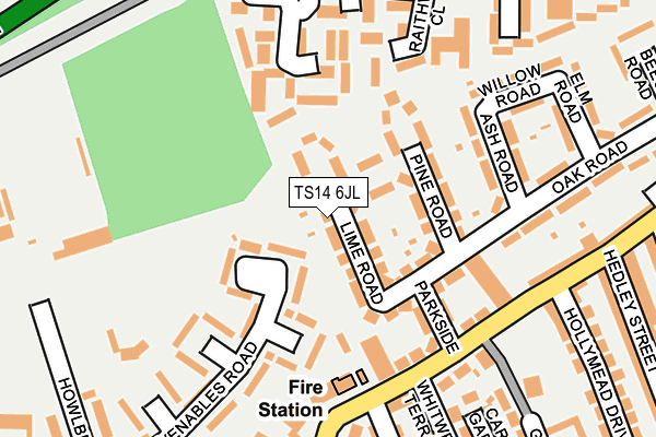 TS14 6JL map - OS OpenMap – Local (Ordnance Survey) TS14 6JL map - OS OpenMap – Local (Ordnance Survey)