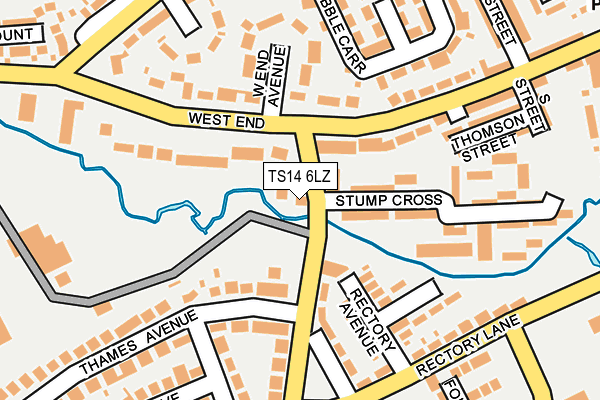 TS14 6LZ map - OS OpenMap – Local (Ordnance Survey) TS14 6LZ map - OS OpenMap – Local (Ordnance Survey)