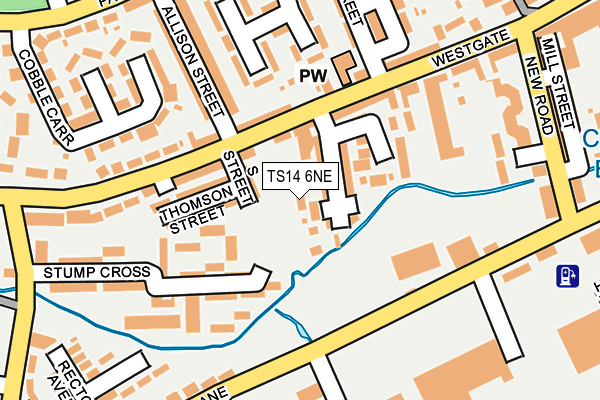 TS14 6NE map - OS OpenMap – Local (Ordnance Survey) TS14 6NE map - OS OpenMap – Local (Ordnance Survey)