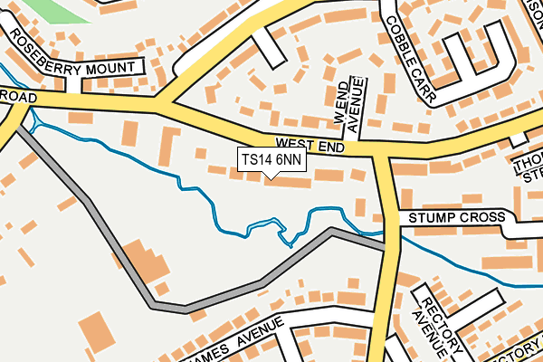 TS14 6NN map - OS OpenMap – Local (Ordnance Survey) TS14 6NN map - OS OpenMap – Local (Ordnance Survey)