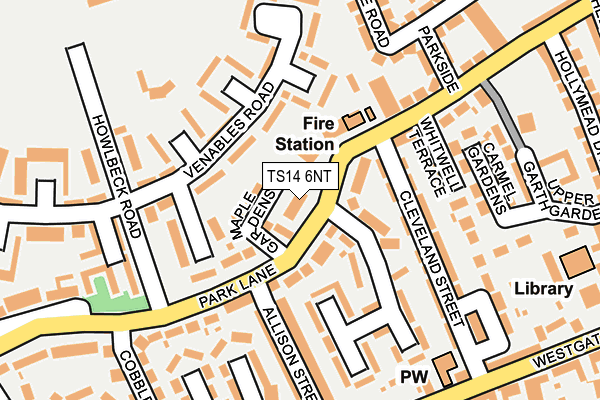 TS14 6NT map - OS OpenMap – Local (Ordnance Survey) TS14 6NT map - OS OpenMap – Local (Ordnance Survey)