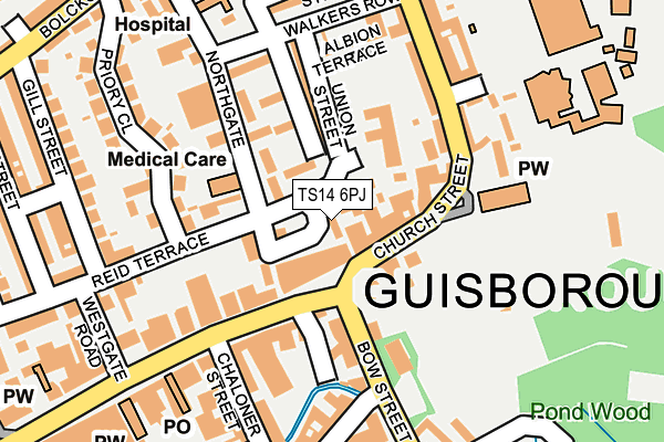 TS14 6PJ map - OS OpenMap – Local (Ordnance Survey) TS14 6PJ map - OS OpenMap – Local (Ordnance Survey)