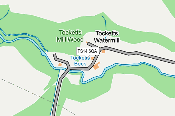 TS14 6QA map - OS OpenMap – Local (Ordnance Survey) TS14 6QA map - OS OpenMap – Local (Ordnance Survey)