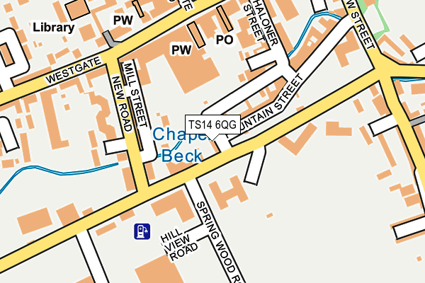 TS14 6QG map - OS OpenMap – Local (Ordnance Survey) TS14 6QG map - OS OpenMap – Local (Ordnance Survey)