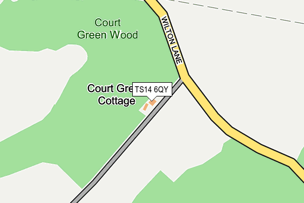 TS14 6QY map - OS OpenMap – Local (Ordnance Survey) TS14 6QY map - OS OpenMap – Local (Ordnance Survey)