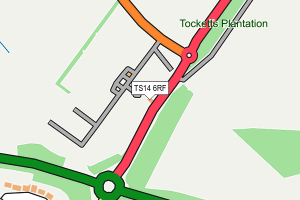 TS14 6RF map - OS OpenMap – Local (Ordnance Survey) TS14 6RF map - OS OpenMap – Local (Ordnance Survey)