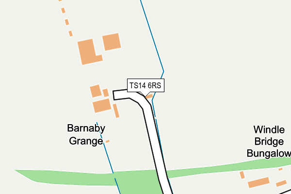 TS14 6RS map - OS OpenMap – Local (Ordnance Survey) TS14 6RS map - OS OpenMap – Local (Ordnance Survey)
