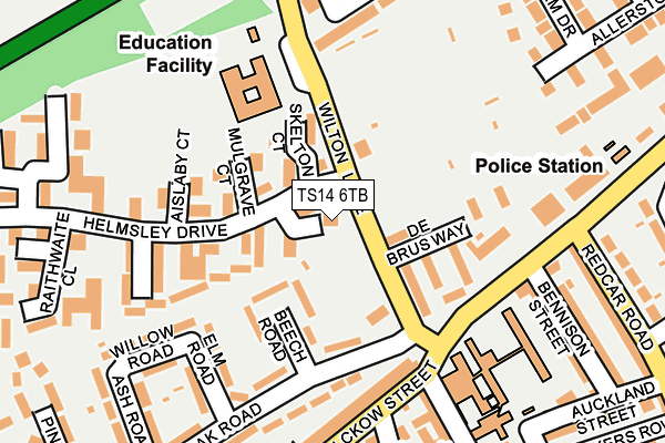 TS14 6TB map - OS OpenMap – Local (Ordnance Survey) TS14 6TB map - OS OpenMap – Local (Ordnance Survey)