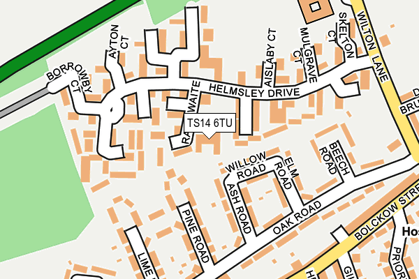 TS14 6TU map - OS OpenMap – Local (Ordnance Survey) TS14 6TU map - OS OpenMap – Local (Ordnance Survey)