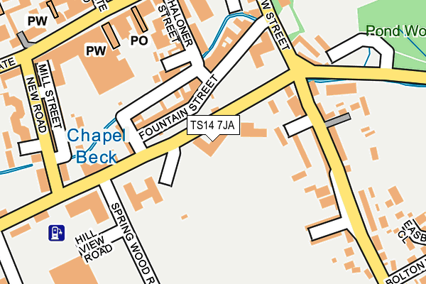 TS14 7JA map - OS OpenMap – Local (Ordnance Survey) TS14 7JA map - OS OpenMap – Local (Ordnance Survey)