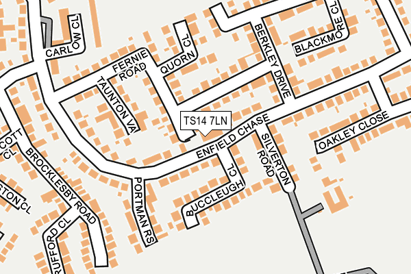 TS14 7LN map - OS OpenMap – Local (Ordnance Survey) TS14 7LN map - OS OpenMap – Local (Ordnance Survey)